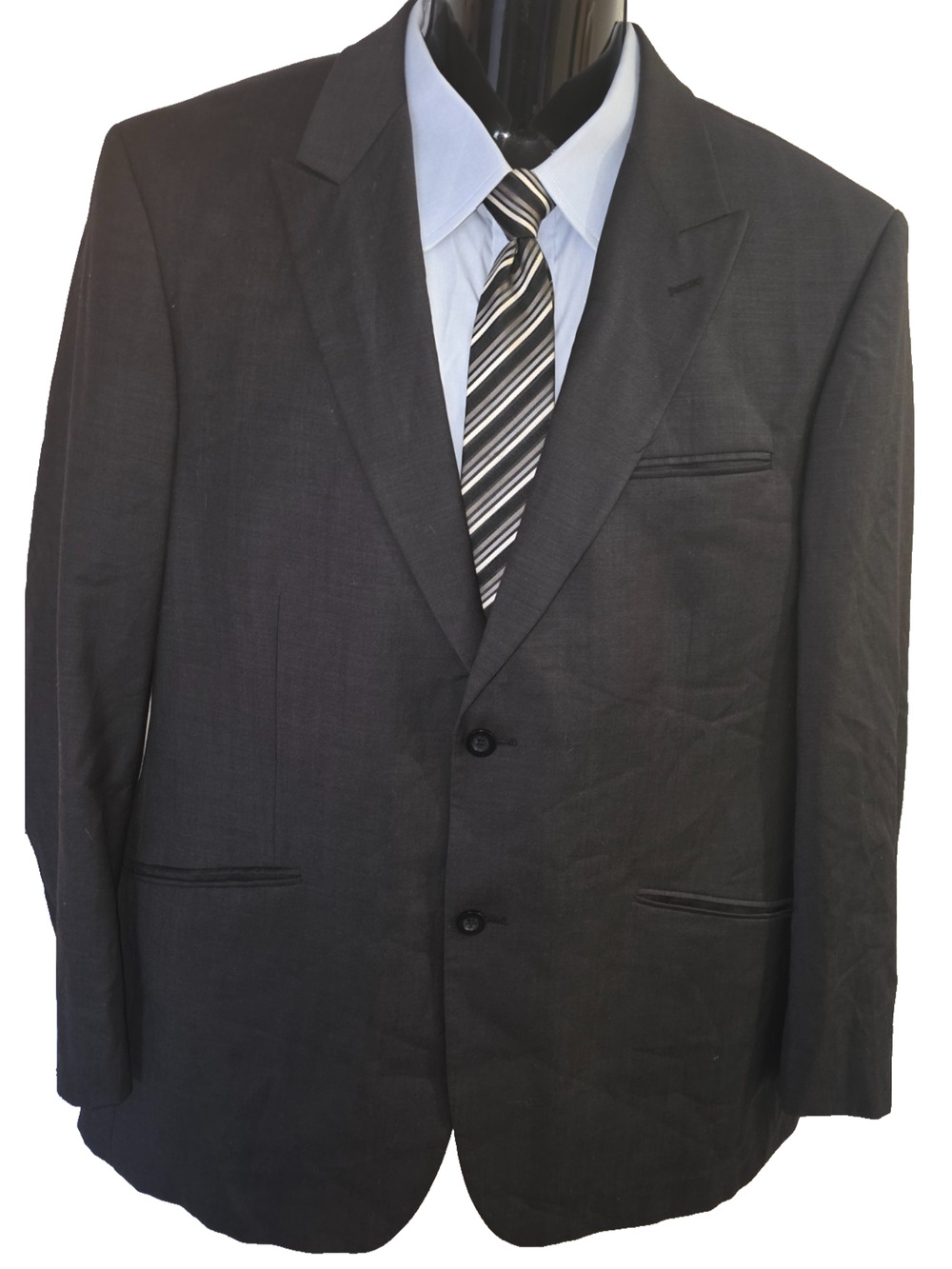 Chaps Men’s Gray Formal Style Blazer Jacket Size 40R BGM013A